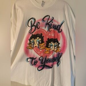 Be Kind to Yourself Betty Boop Graffiti T Shirt